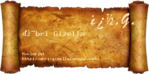 Ábri Gizella névjegykártya